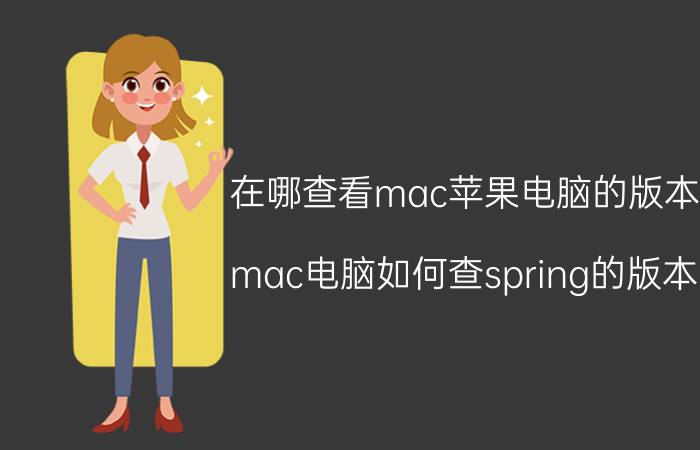 在哪查看mac苹果电脑的版本 mac电脑如何查spring的版本？